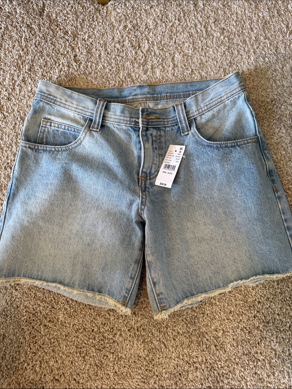 Pacsun J.Galt Low Rise Light Wash Denim Women's Jean Shorts